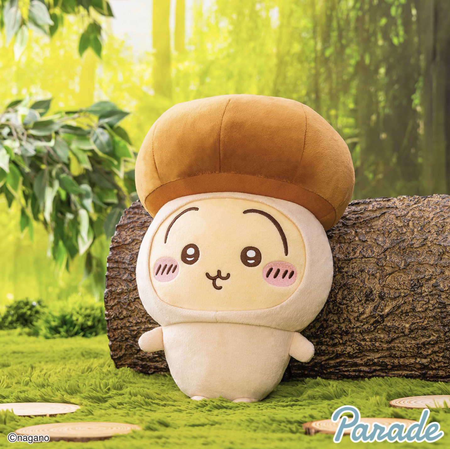 210+2025 Prizes 新品 Chiikawa Mushroom BIG In-stock] Chiikawa Mushroom Outfit BIG Plush Toy — CHIIKAWA MERCH